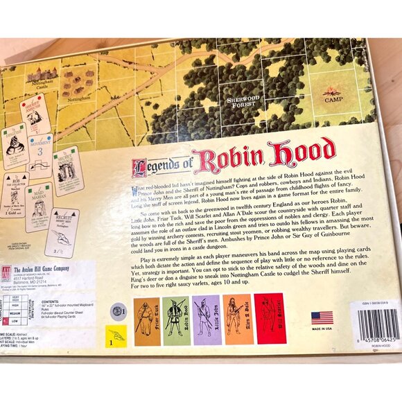 Legends Of Robin Hood Board Game Avalon Hill 1991Complete Fantasy Adventure - Picture 7 of 8